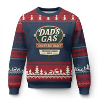 Dads Gas Silent But Dadly Ugly Christmas Sweater Funny Fart Dad Farting Father's Day
