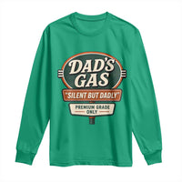 Dads Gas Silent But Dadly Long Sleeve Shirt Funny Fart Dad Farting Father's Day