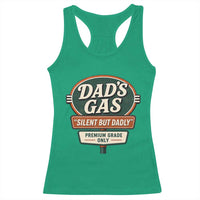 Dads Gas Silent But Dadly Racerback Tank Top Funny Fart Dad Farting Father's Day