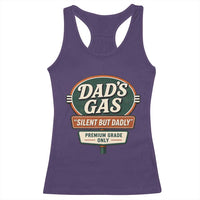 Dads Gas Silent But Dadly Racerback Tank Top Funny Fart Dad Farting Father's Day