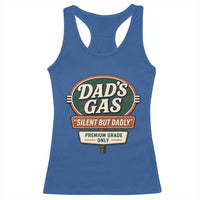 Dads Gas Silent But Dadly Racerback Tank Top Funny Fart Dad Farting Father's Day