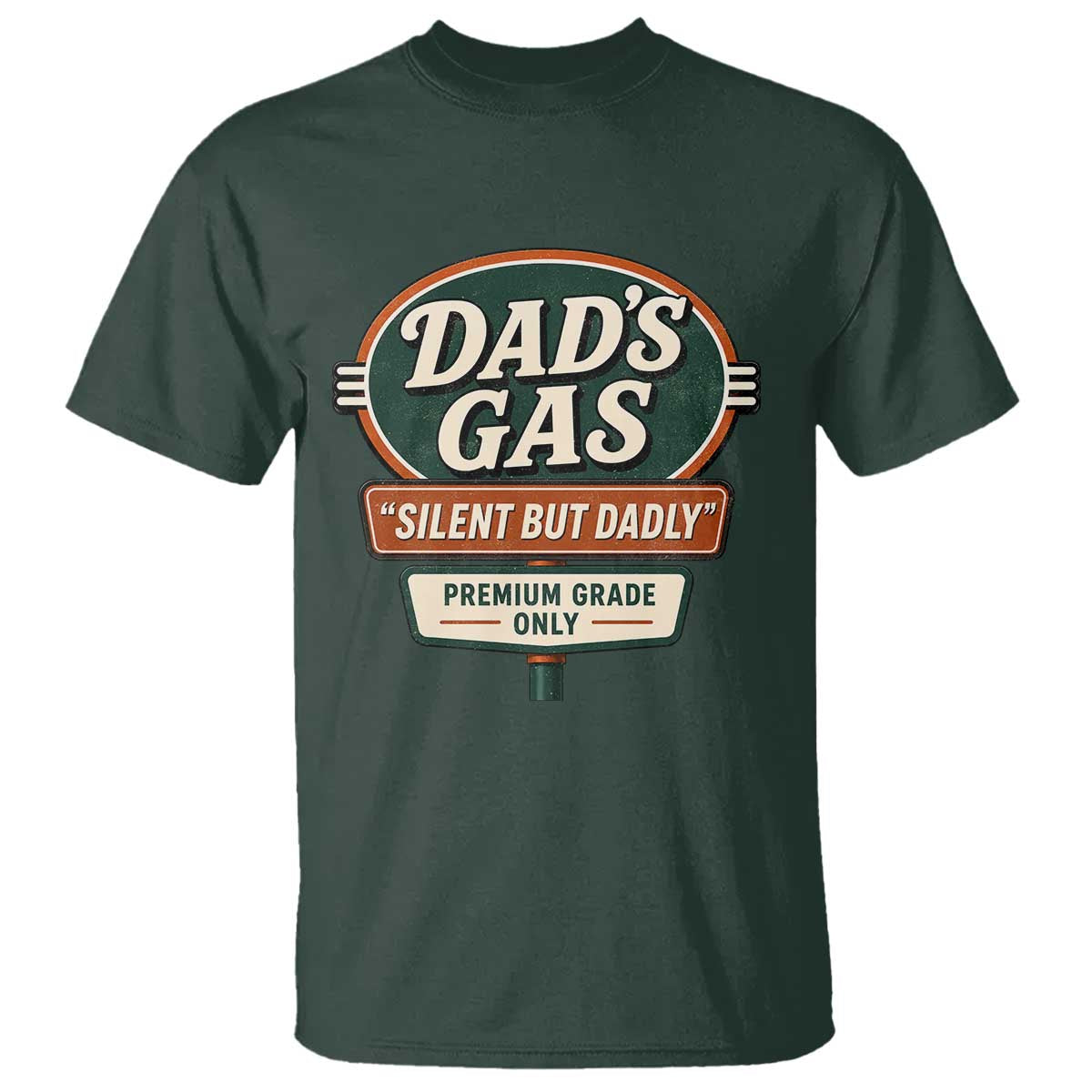 Dads Gas Silent But Dadly T Shirt Funny Fart Dad Farting Father's Day