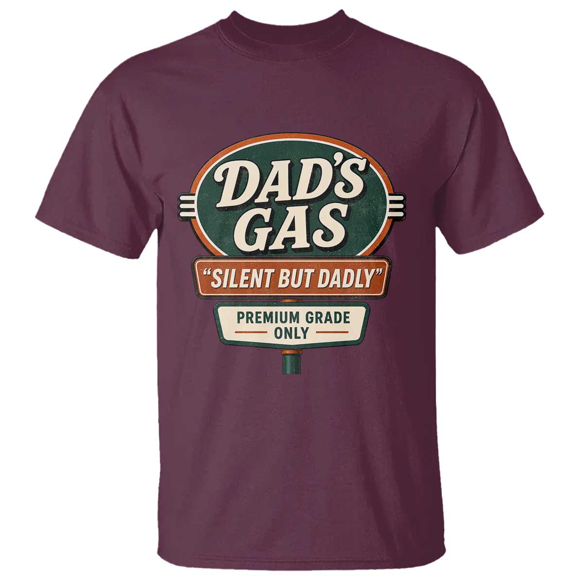 Dads Gas Silent But Dadly T Shirt Funny Fart Dad Farting Father's Day