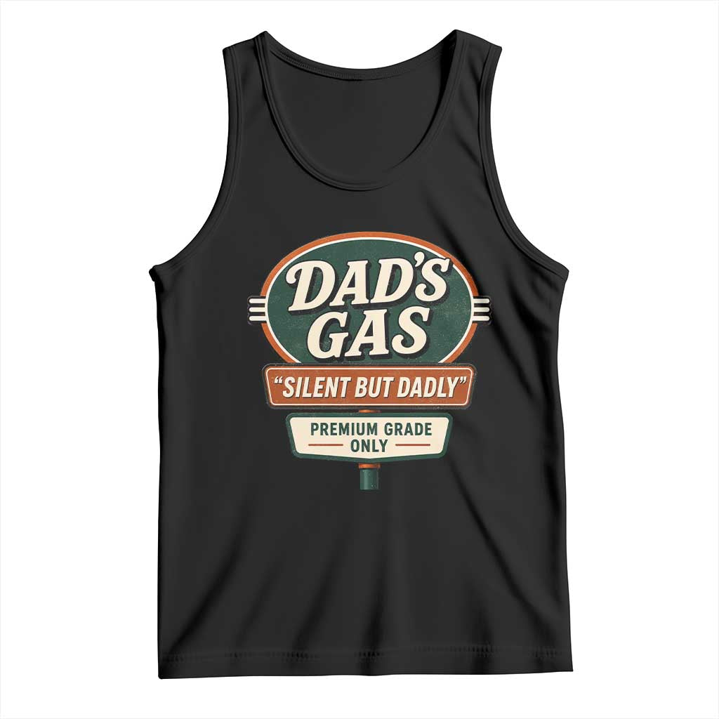 Dads Gas Silent But Dadly Tank Top Funny Fart Dad Farting Father's Day