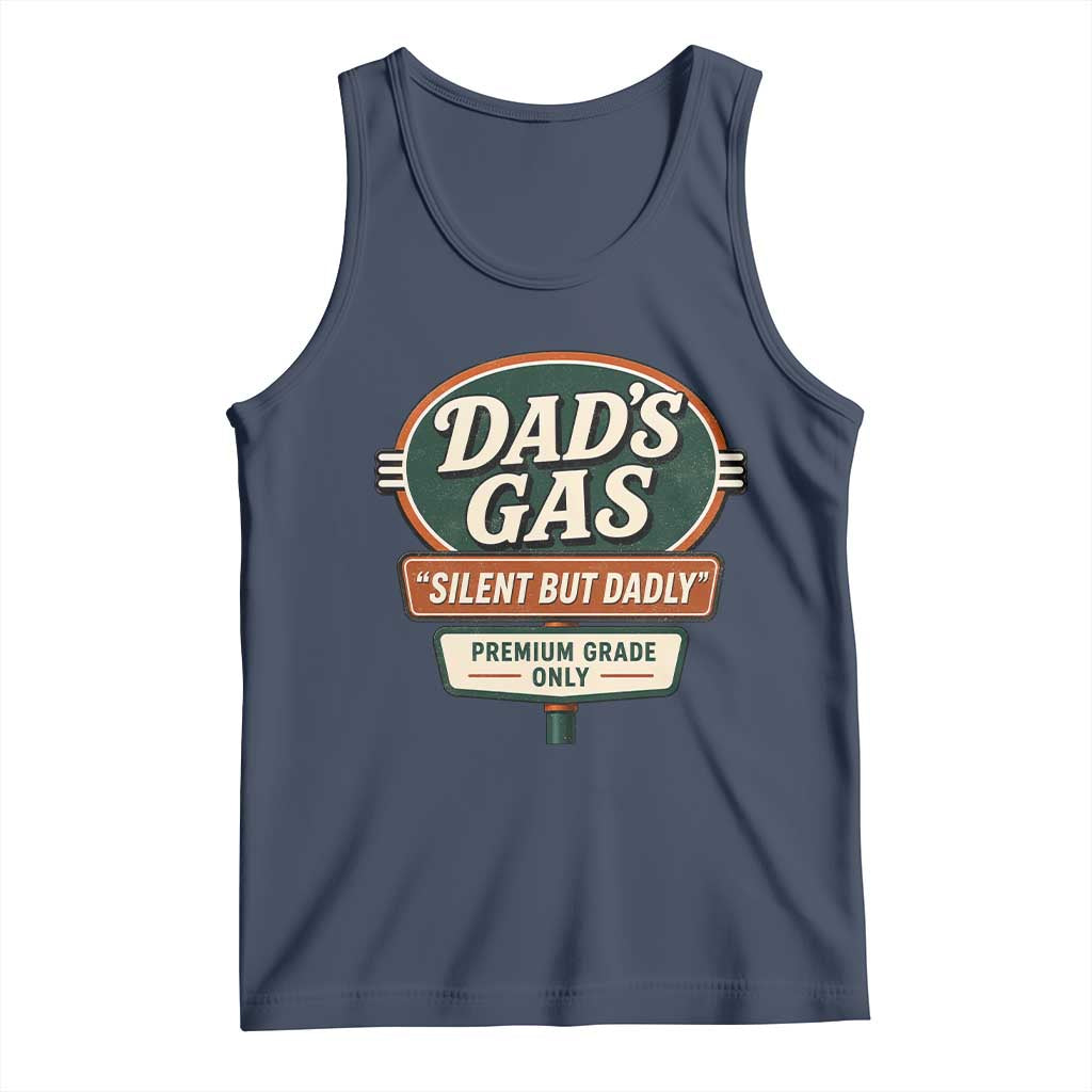Dads Gas Silent But Dadly Tank Top Funny Fart Dad Farting Father's Day