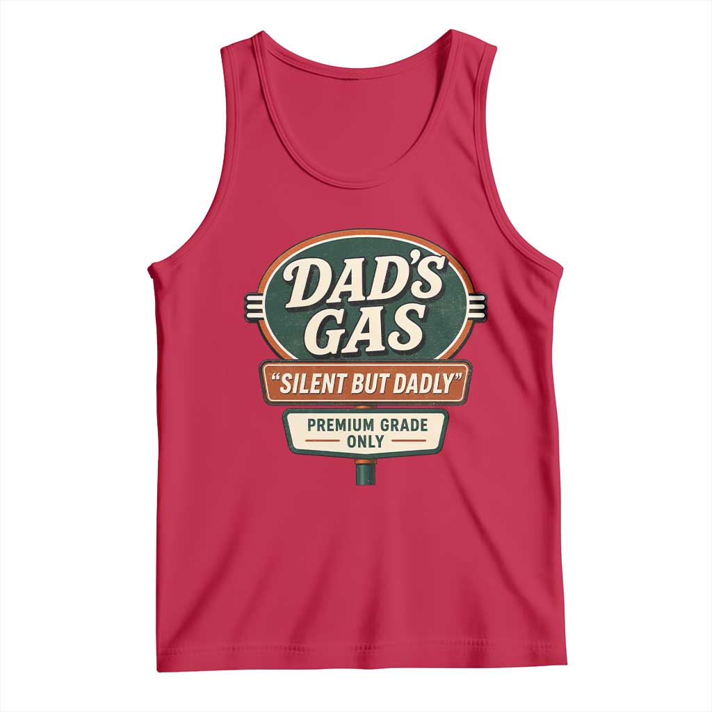Dads Gas Silent But Dadly Tank Top Funny Fart Dad Farting Father's Day