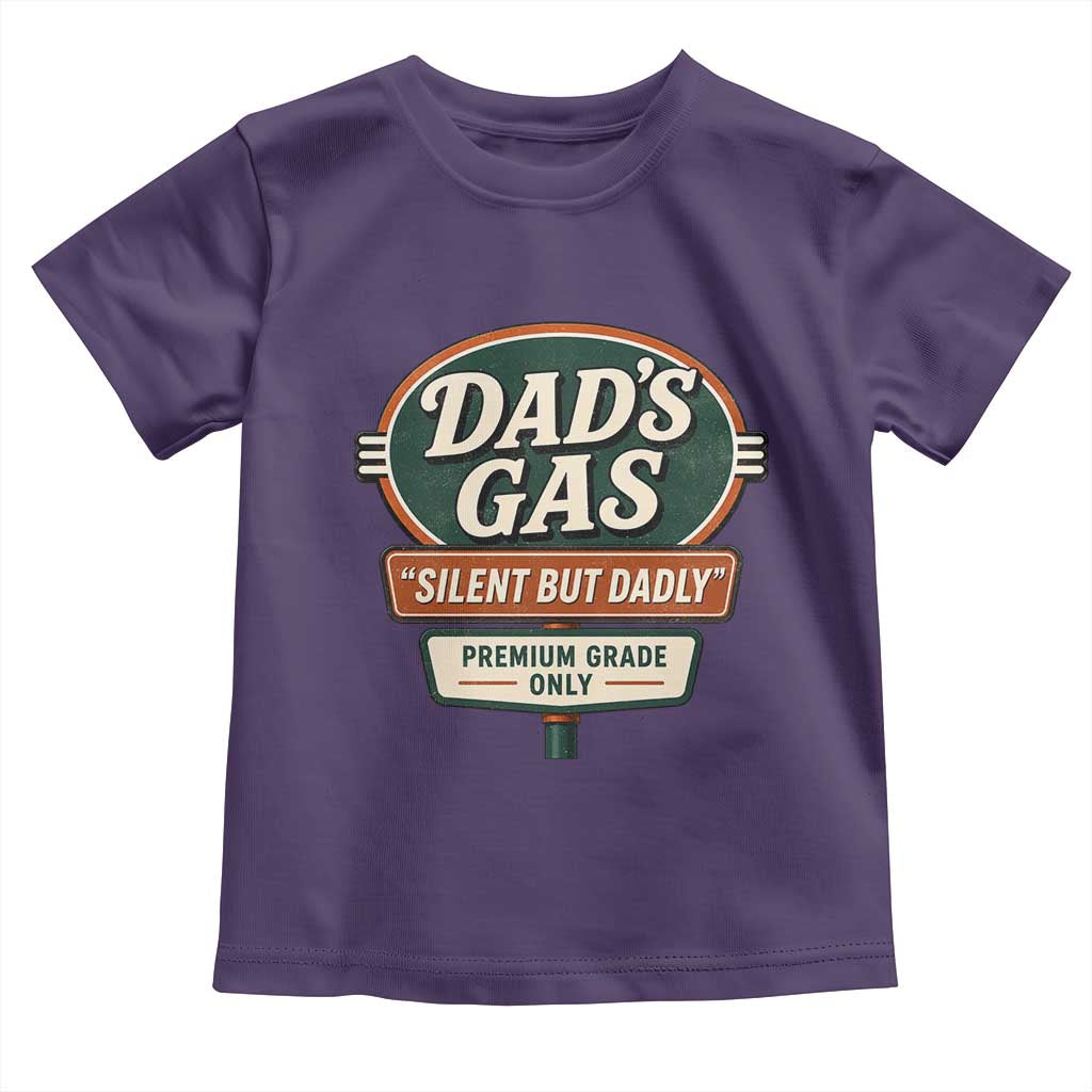 Dads Gas Silent But Dadly Toddler T Shirt Funny Fart Dad Farting Father's Day