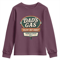 Dads Gas Silent But Dadly Youth Sweatshirt Funny Fart Dad Farting Father's Day