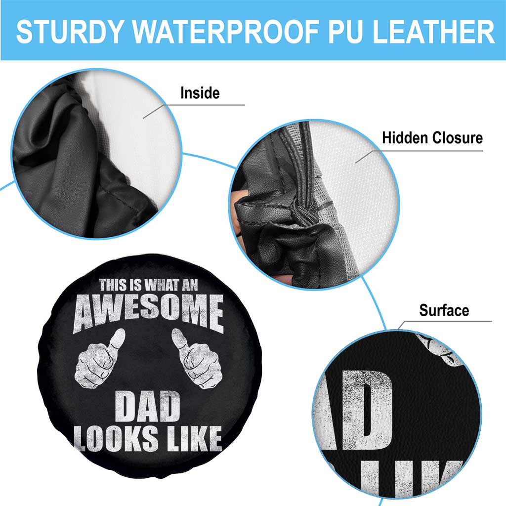 This Is What An Awesome Dad Looks Like Spare Tire Cover Funny Fathers Day Gifts