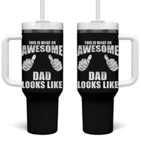 This Is What An Awesome Dad Looks Like Tumbler With Handle Funny Fathers Day Gifts