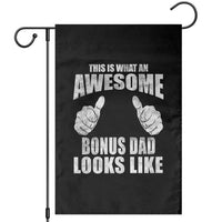 This Is What An Awesome Bonus Dad Looks Like Garden Flag Funny Step Dad Fathers Day Gifts