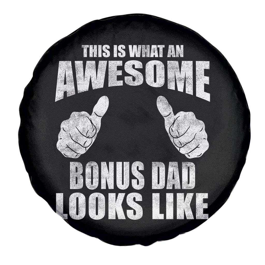 This Is What An Awesome Bonus Dad Looks Like Spare Tire Cover Funny Step Dad Fathers Day Gifts