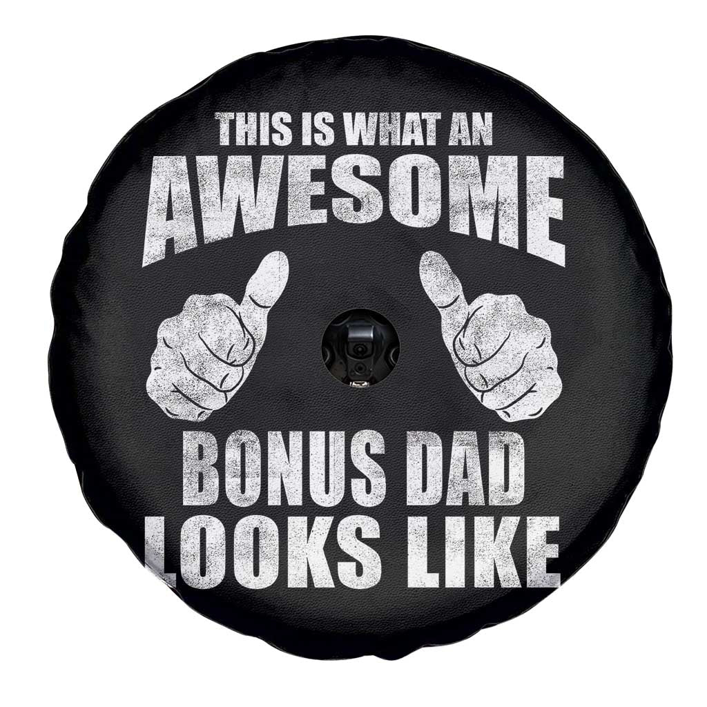 This Is What An Awesome Bonus Dad Looks Like Spare Tire Cover Funny Step Dad Fathers Day Gifts