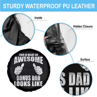 This Is What An Awesome Bonus Dad Looks Like Spare Tire Cover Funny Step Dad Fathers Day Gifts