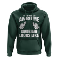 This Is What An Awesome Bonus Dad Looks Like Hoodie Funny Step Dad Fathers Day Gifts