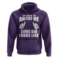 This Is What An Awesome Bonus Dad Looks Like Hoodie Funny Step Dad Fathers Day Gifts
