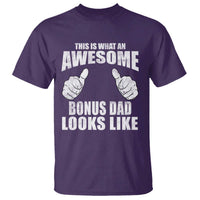 This Is What An Awesome Bonus Dad Looks Like T Shirt Funny Step Dad Fathers Day Gifts
