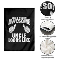This Is What An Awesome Uncle Looks Like Garden Flag Funny Fathers Day Gifts