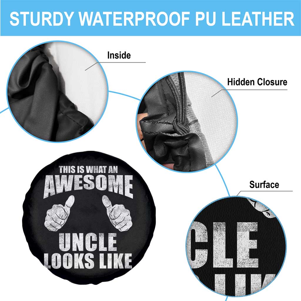 This Is What An Awesome Uncle Looks Like Spare Tire Cover Funny Fathers Day Gifts
