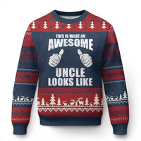 This Is What An Awesome Uncle Looks Like Ugly Christmas Sweater Funny Fathers Day Gifts