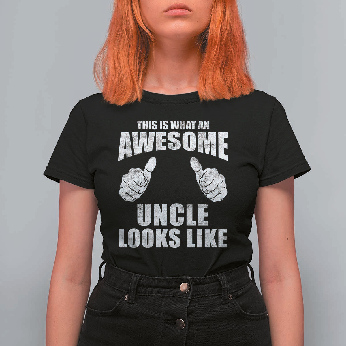 This Is What An Awesome Uncle Looks Like T Shirt For Women Funny Fathers Day Gifts