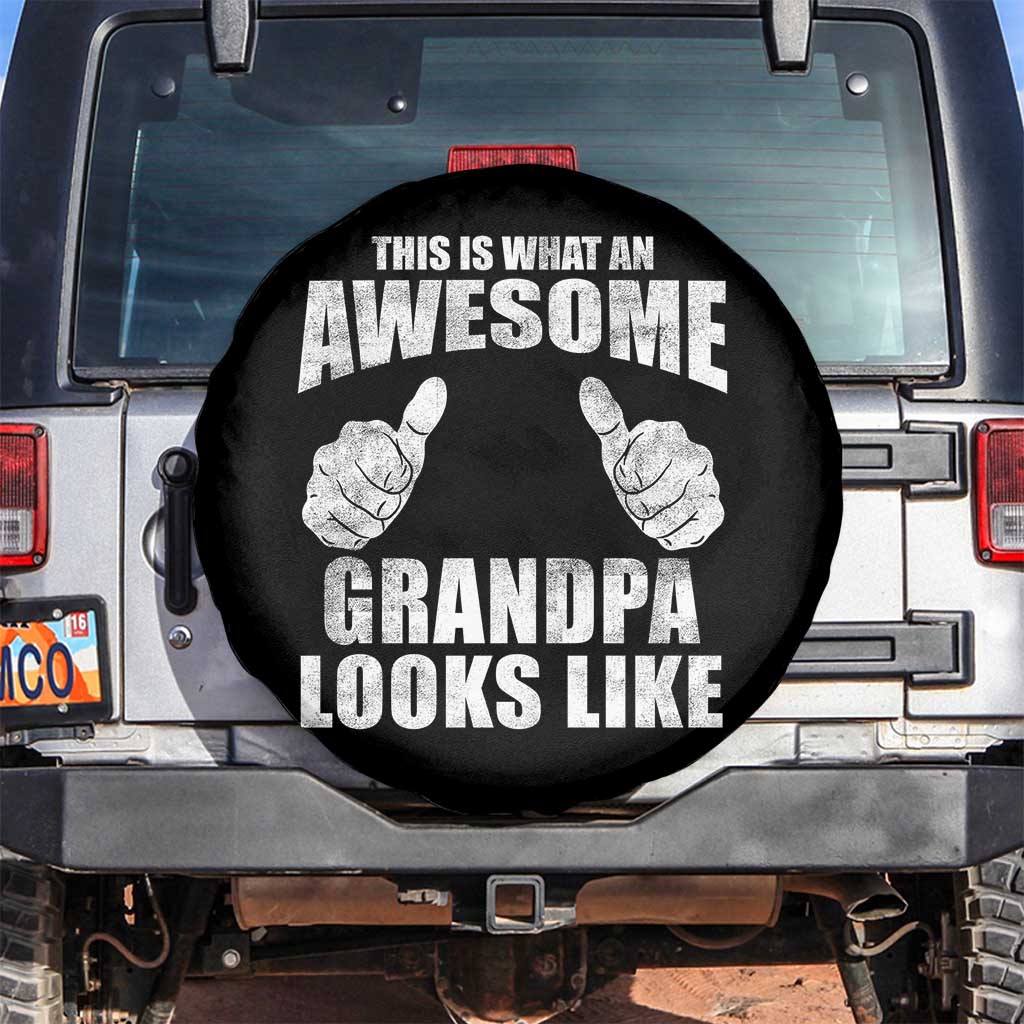 This Is What An Awesome Grandpa Looks Like Spare Tire Cover Funny Fathers Day Gifts