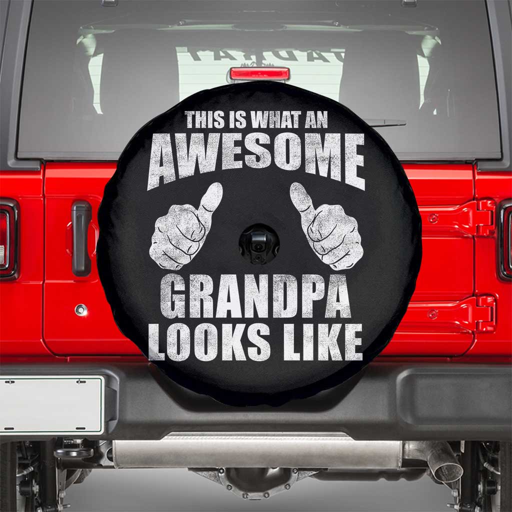 This Is What An Awesome Grandpa Looks Like Spare Tire Cover Funny Fathers Day Gifts