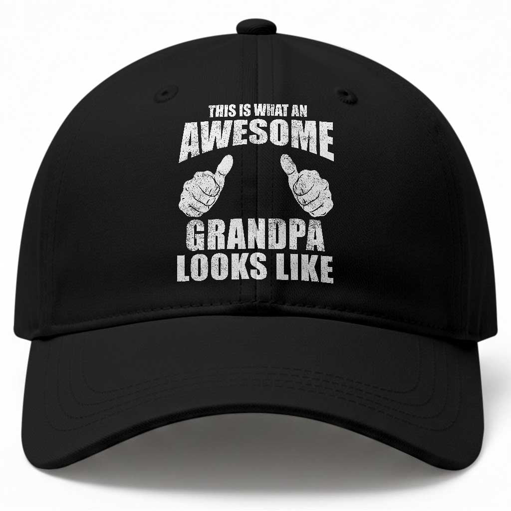 This Is What An Awesome Grandpa Looks Like Baseball Cap Funny Fathers Day Gifts
