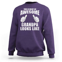This Is What An Awesome Grandpa Looks Like Sweatshirt Funny Fathers Day Gifts