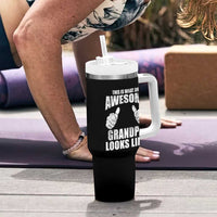This Is What An Awesome Grandpa Looks Like Tumbler With Handle Funny Fathers Day Gifts