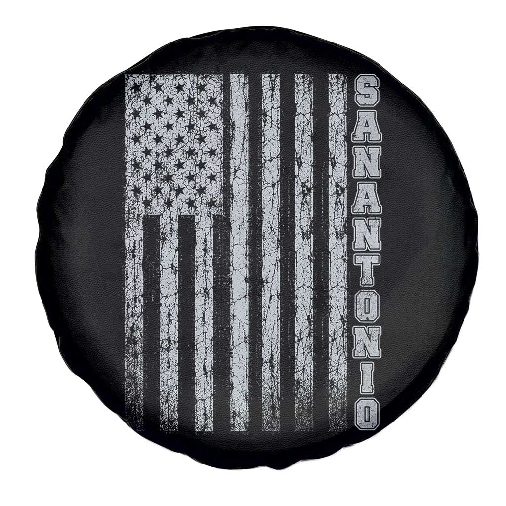 San Antonio Texas State Pride Vintage American Flag Spare Tire Cover