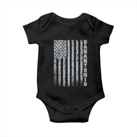 San Antonio Texas State Pride Vintage American Flag Baby Onesie