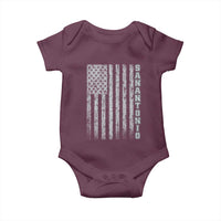 San Antonio Texas State Pride Vintage American Flag Baby Onesie