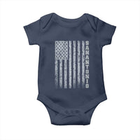 San Antonio Texas State Pride Vintage American Flag Baby Onesie