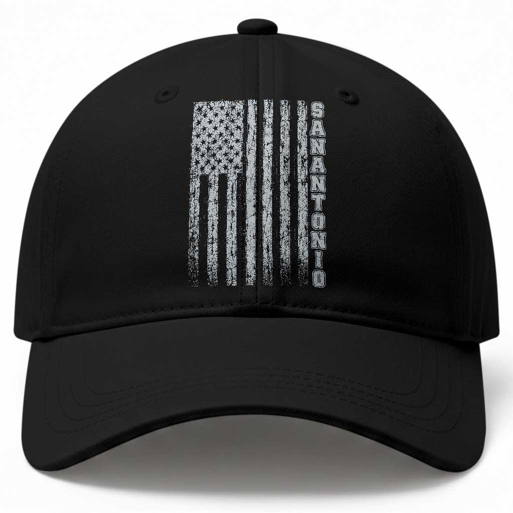San Antonio Texas State Pride Vintage American Flag Baseball Cap