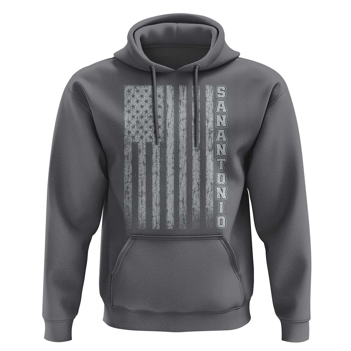 San Antonio Texas State Pride Vintage American Flag Hoodie