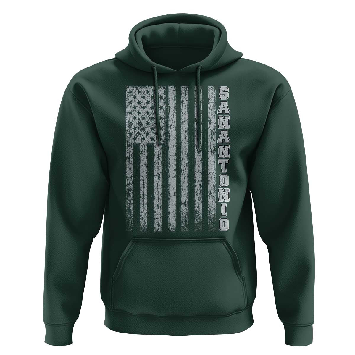 San Antonio Texas State Pride Vintage American Flag Hoodie
