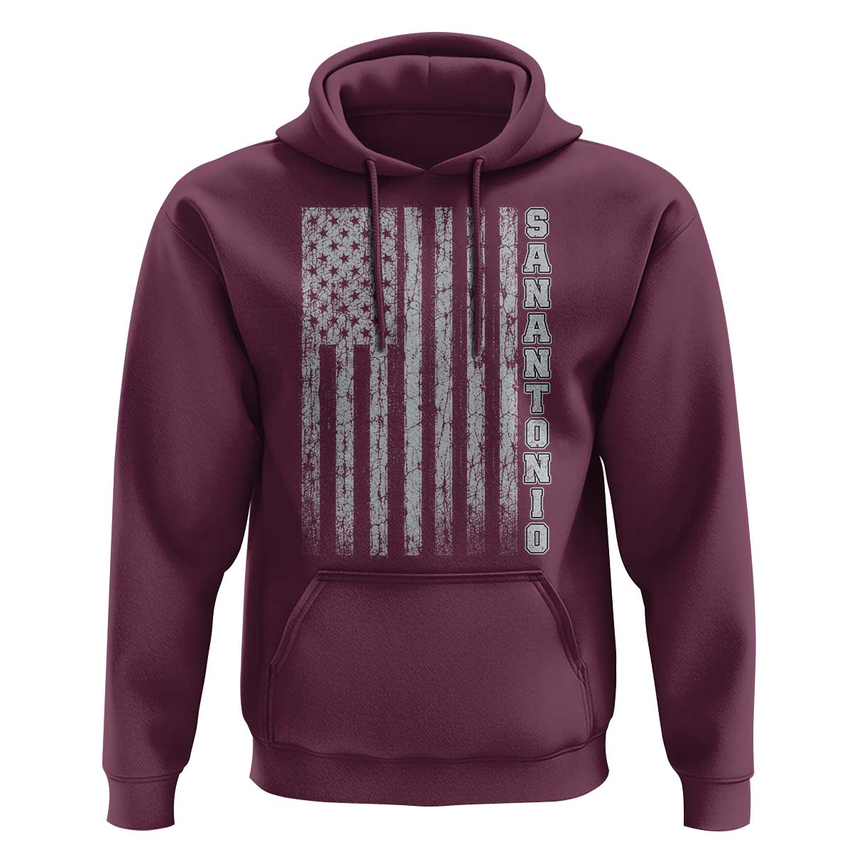San Antonio Texas State Pride Vintage American Flag Hoodie