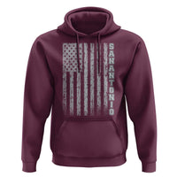 San Antonio Texas State Pride Vintage American Flag Hoodie