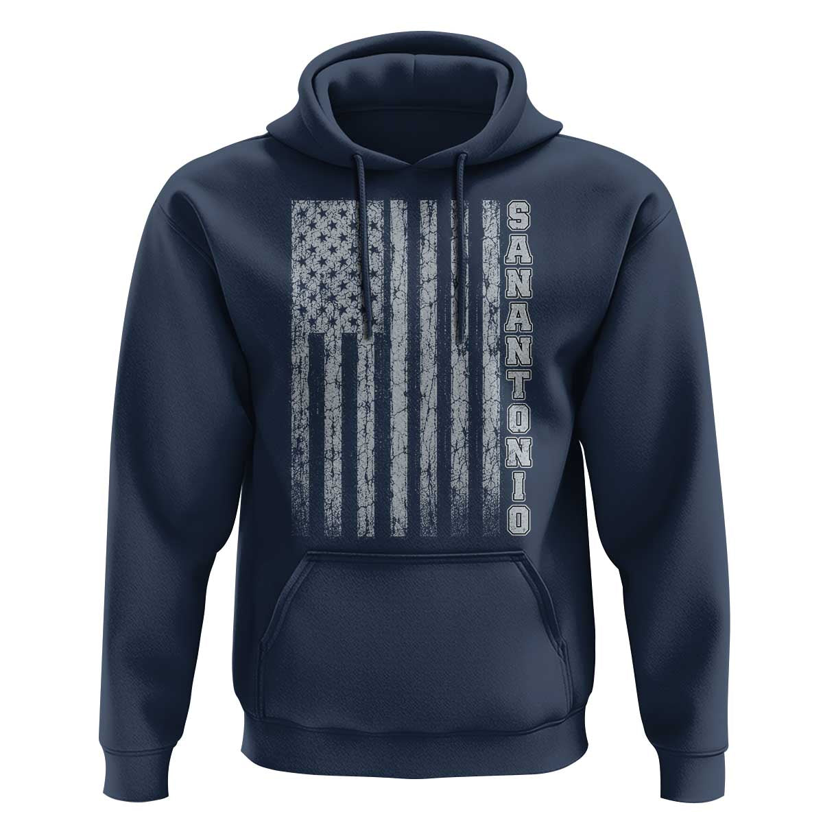 San Antonio Texas State Pride Vintage American Flag Hoodie