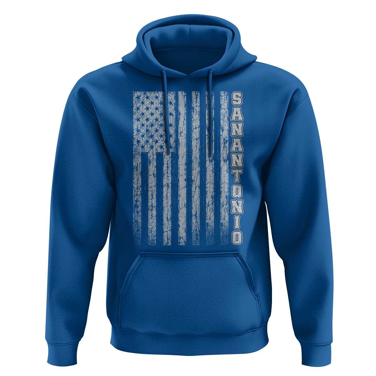 San Antonio Texas State Pride Vintage American Flag Hoodie