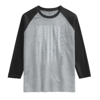 San Antonio Texas State Pride Vintage American Flag Raglan Shirt