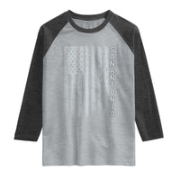 San Antonio Texas State Pride Vintage American Flag Raglan Shirt