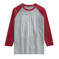 San Antonio Texas State Pride Vintage American Flag Raglan Shirt