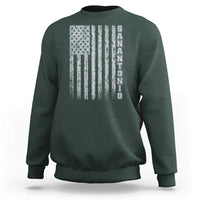San Antonio Texas State Pride Vintage American Flag Sweatshirt