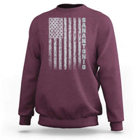 San Antonio Texas State Pride Vintage American Flag Sweatshirt