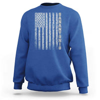 San Antonio Texas State Pride Vintage American Flag Sweatshirt