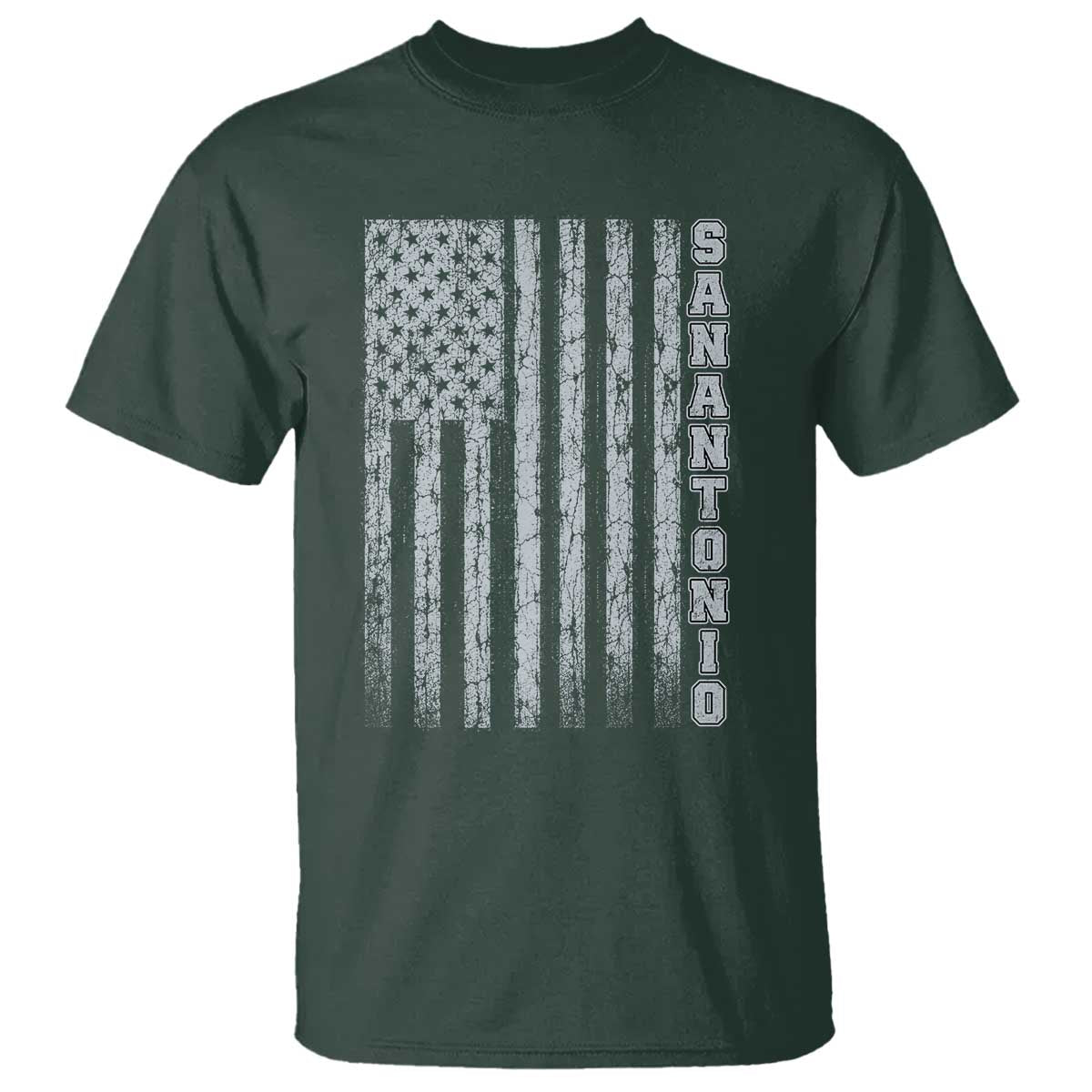 San Antonio Texas State Pride Vintage American Flag T Shirt