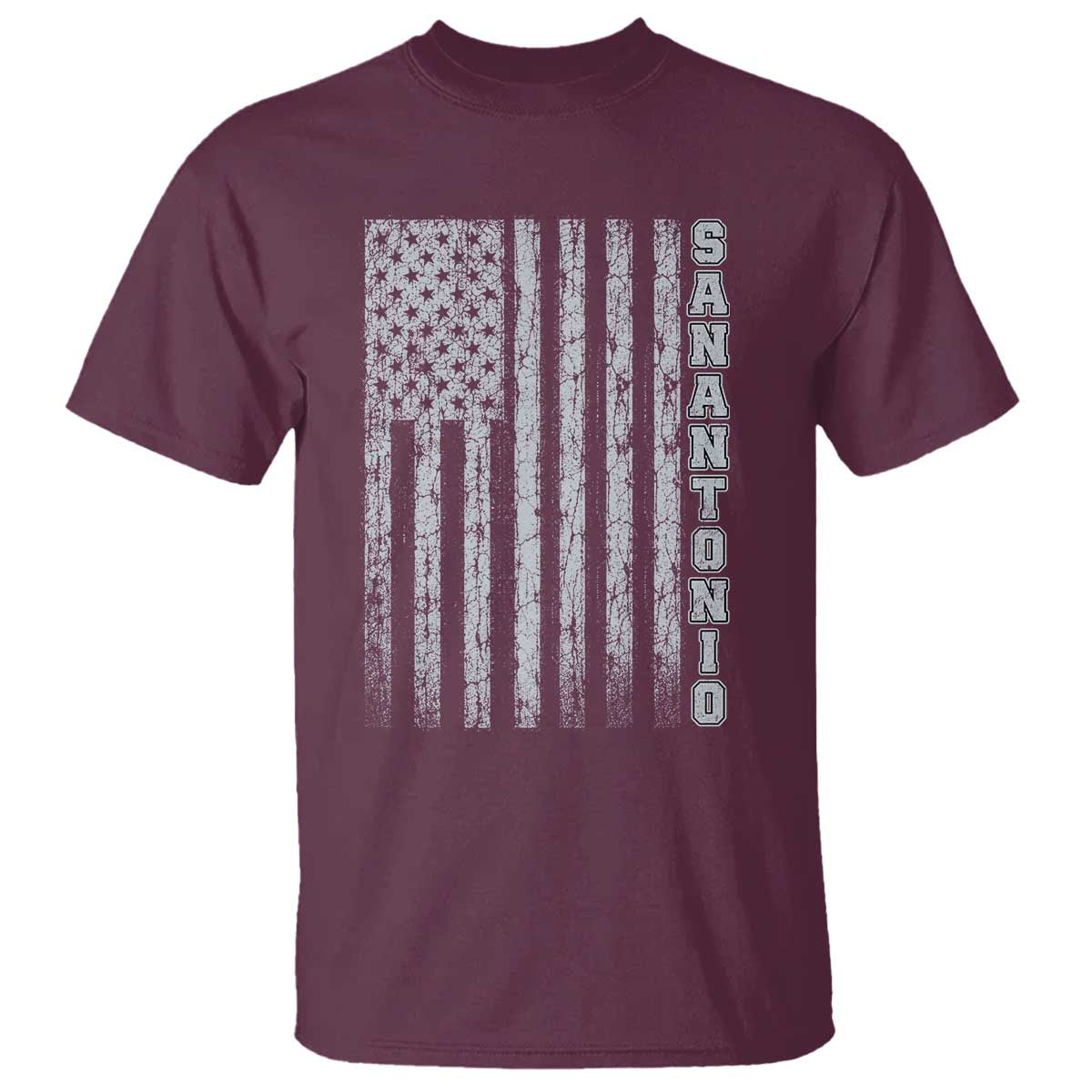 San Antonio Texas State Pride Vintage American Flag T Shirt