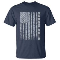 San Antonio Texas State Pride Vintage American Flag T Shirt